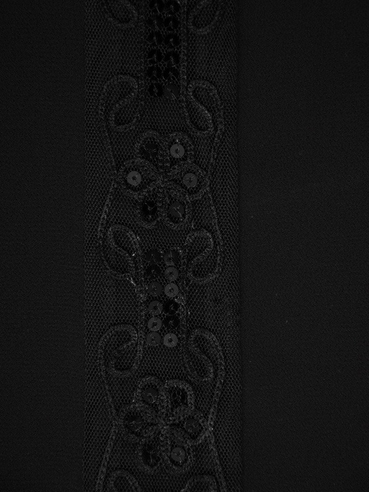 Szyfonowa bluzka z dekoracyjną listwą 14175.