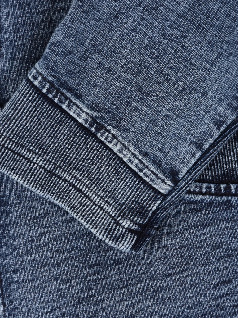 Bawełniany żakiet damski jeansowy o prostym kroju – stylowy fason z kołnierzem do sukienki 41720