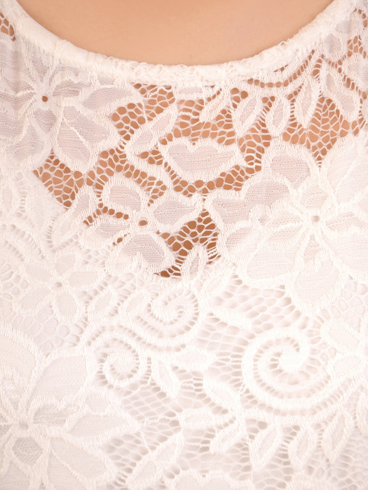 Sukienka koktajlowa maksi, kreacja z koronkową górą 30879