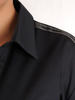 Modna bluzka z lampasami i kołnierzem 28062