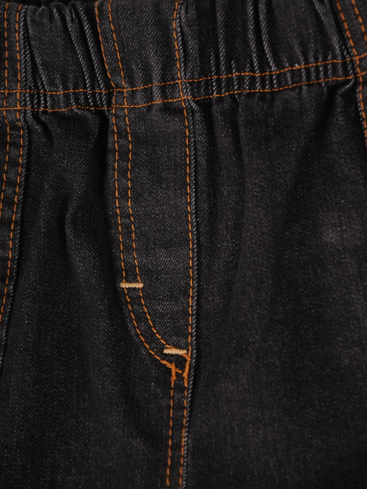 Jeansy damskie, bawełniane, szerokie spodnie jeans z gumką w pasie, kieszeniami, duże rozmiary 39049