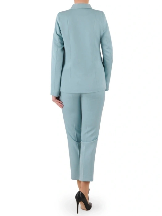 Seledynowa marynarka damska do sukienki o prostym kroju – stylowe dopełnienie kreacji na wesele 39661