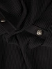 Elegancka czarna sukienka dzianinowa – prosty, wysmuklający fason z rękawem 3/4 39047