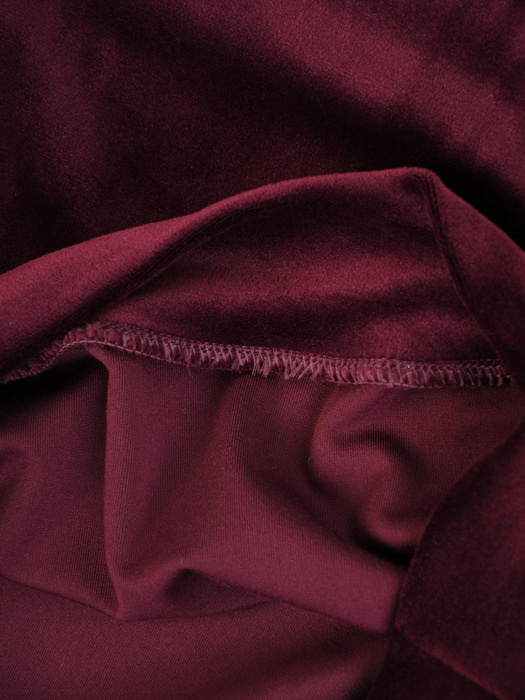 Welurowy komplet dresowy damski w kolorze fioletowym 32193