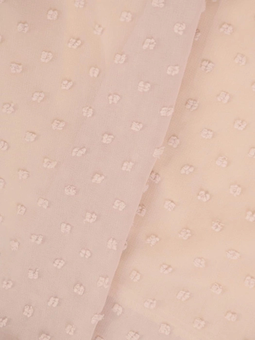 Beżowa sukienka midi rozkloszowana z dekoltem w serek – gumka w pasie akcentująca talię 30242