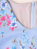 Trapezowa sukienka damska, wiosenna kreacja w kwiaty 35495