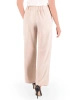Elegancki kostium damski ze spodniami w kwiaty – dekolt łódka i wygodne proste nogawki 41764