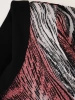 Komplet z tuniką w zwierzęcy print i czarnymi spodniami wide leg – komfortowy fason maskujący sylwetkę 39257