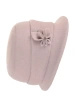 Elegancki kapelusz damski zimowy cloche szary – wywinięte rondo z ciepłą podszewką 42413