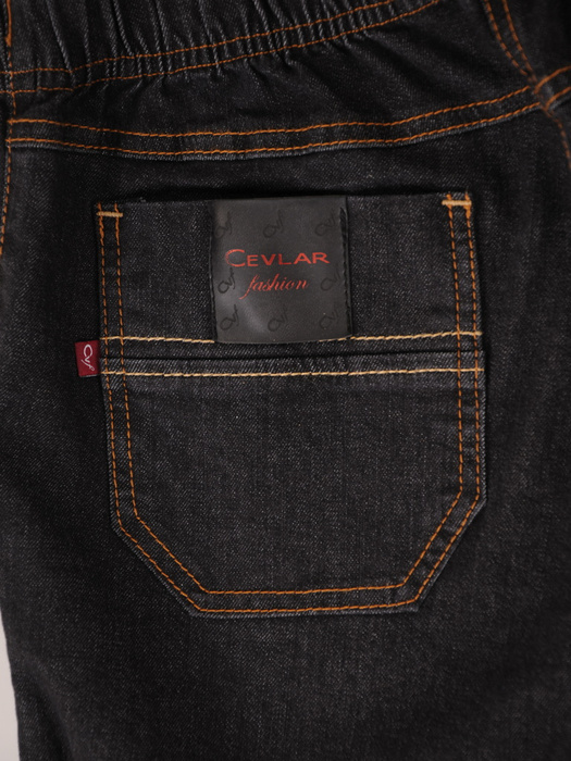 Jeansy damskie, bawełniane, szerokie spodnie jeans z gumką w pasie, kieszeniami, duże rozmiary 39049