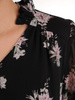 Szyfonowa sukienka z guzikami przy dekolcie, w oryginalnym wzorze 25201