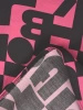Bawełniana sukienka midi rozkloszowana w amarantowe wzory – kobiecy fason z kieszeniami i paskiem 41688
