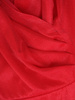 Połyskująca, czerwona sukienka z kopertowym dekoltem 33645