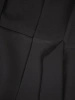 Elegancki kostium damski ze spodniami czarny – prosty fason z efektownym wiązaniem 39449