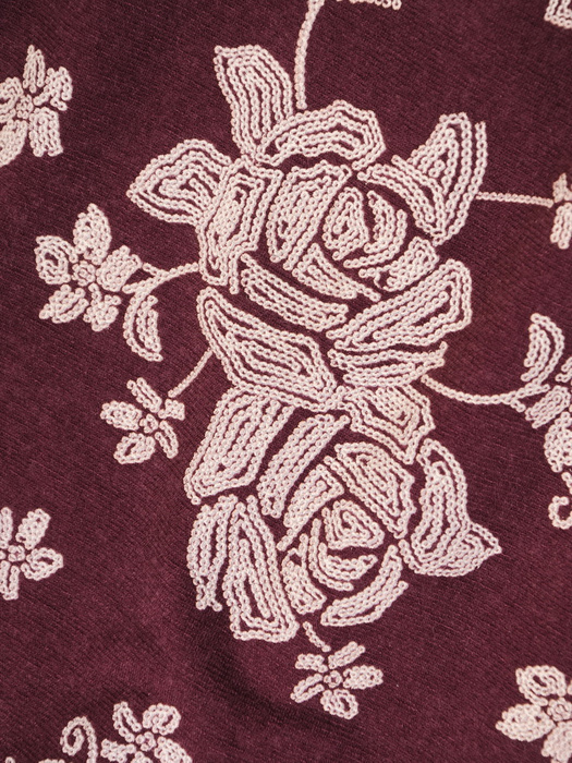 	Sukienka w kwiaty, kreacja z ozdobnymi falbanami 31003