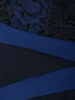 Wizytowa sukienka ołówkowa midi w kwiaty granatowa – modelujący krój z wysmuklającymi przeszyciami 14187