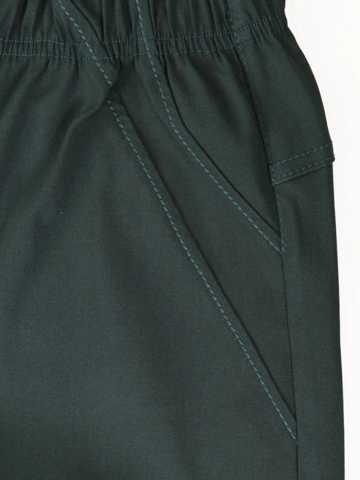 Ponadczasowe spodnie damskie butelkowa zieleń prosty fason – dla idealnego dopasowania i wysmuklenia sylwetki plus size 34867