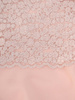 	Szyfonowa sukienka z koronkowym topem, pudrowa kreacja na wesele 22001.