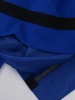 Elegancka chabrowa sukienka midi o prostym kroju – ozdobna kokarda i modelujące sylwetkę akcenty 9179