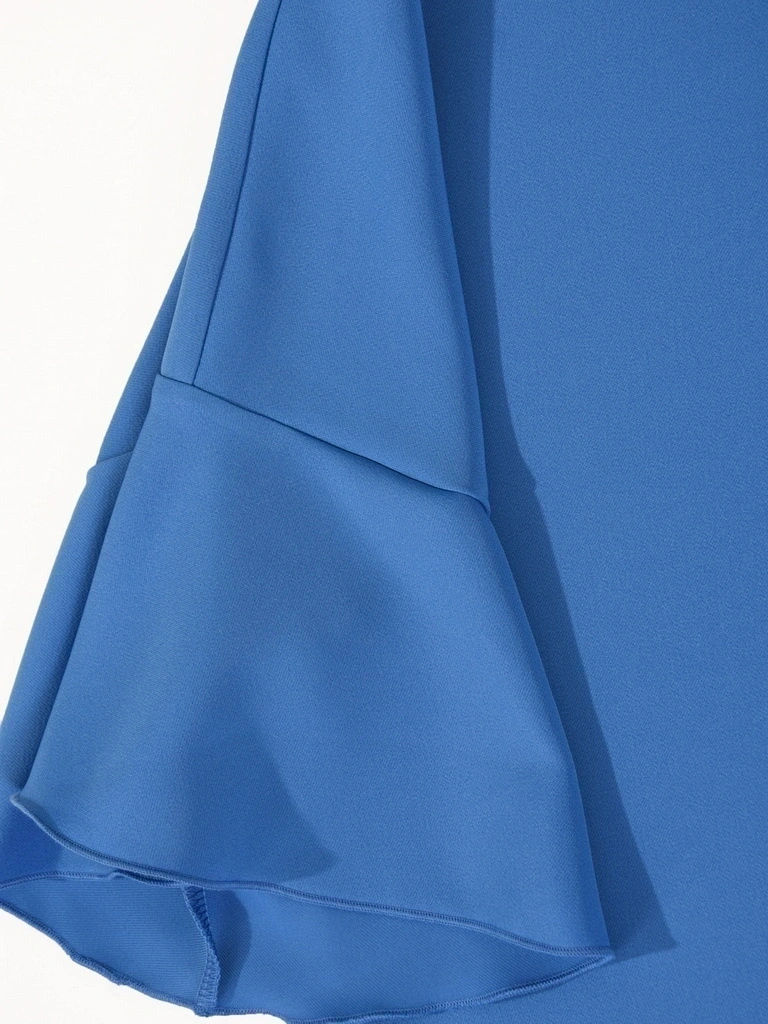 Elegancki komplet damski ze spodniami na wesele – luźny fason z dekoltem w łódkę i wiązaniem 41597