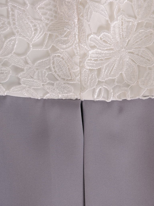 Sukienka wyjściowa, elegancka kreacja z koronki i tkaniny 19967.