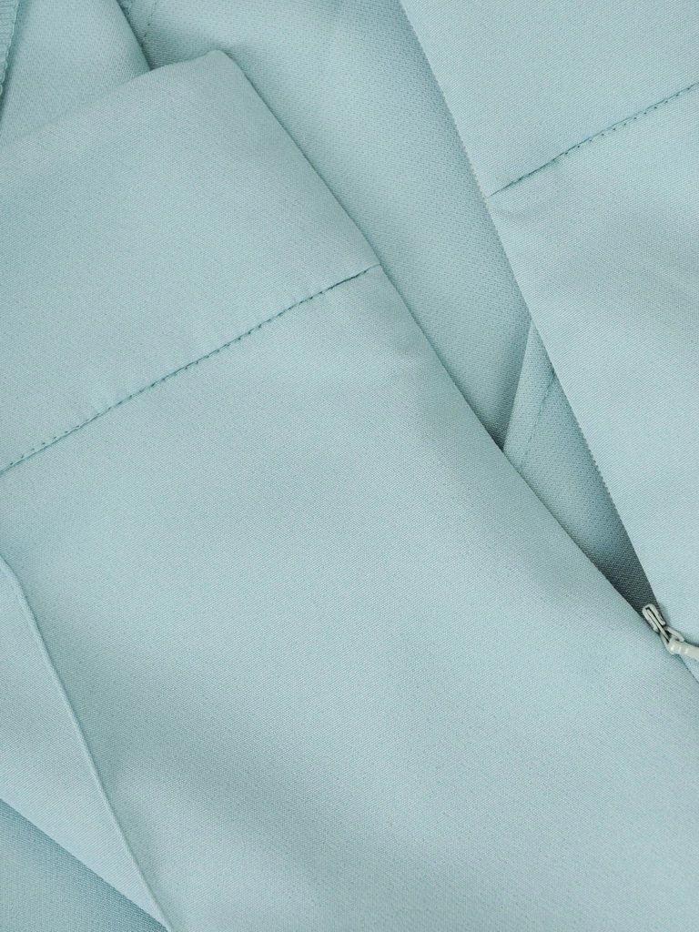 Eleganckie zielone spodnie damskie dzwony – fason z podwyższonym stanem modelujący talię 37768
