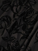 Wizytowa, czarna sukienka bez rękawów z motywem kwiatowym 30575