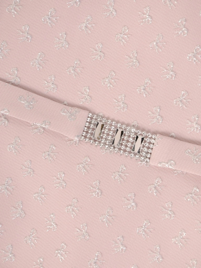 Elegancki komplet damski midi w pudrowym różu – idealny na letnie wesele i ważne przyjęcia 30603