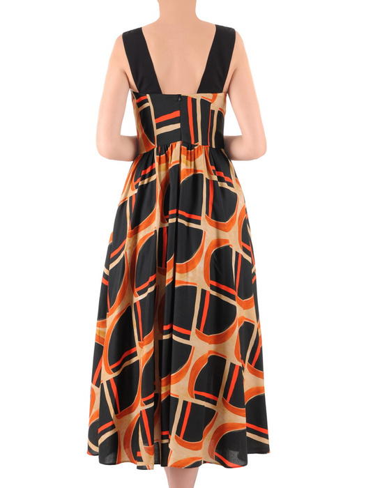 Elegancka sukienka wyjściowa, kreacja w modny wzór 37881