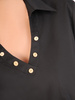 Beżowa bluzka damska z ozdobnymi guzikami 32556