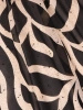 Czarno-beżowa bluzka z rękawami kimono – luźny fason z gumą w pasie, idealna na lato 42060