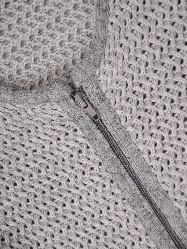 Elegancki sweter damski rozpinany na zamek – prosty krój z kieszeniami na jesień 38972