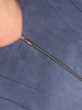 Elegancki żakiet damski do sukienki o prostym kroju – modny fason na zamek w odcieniu jeans 42136