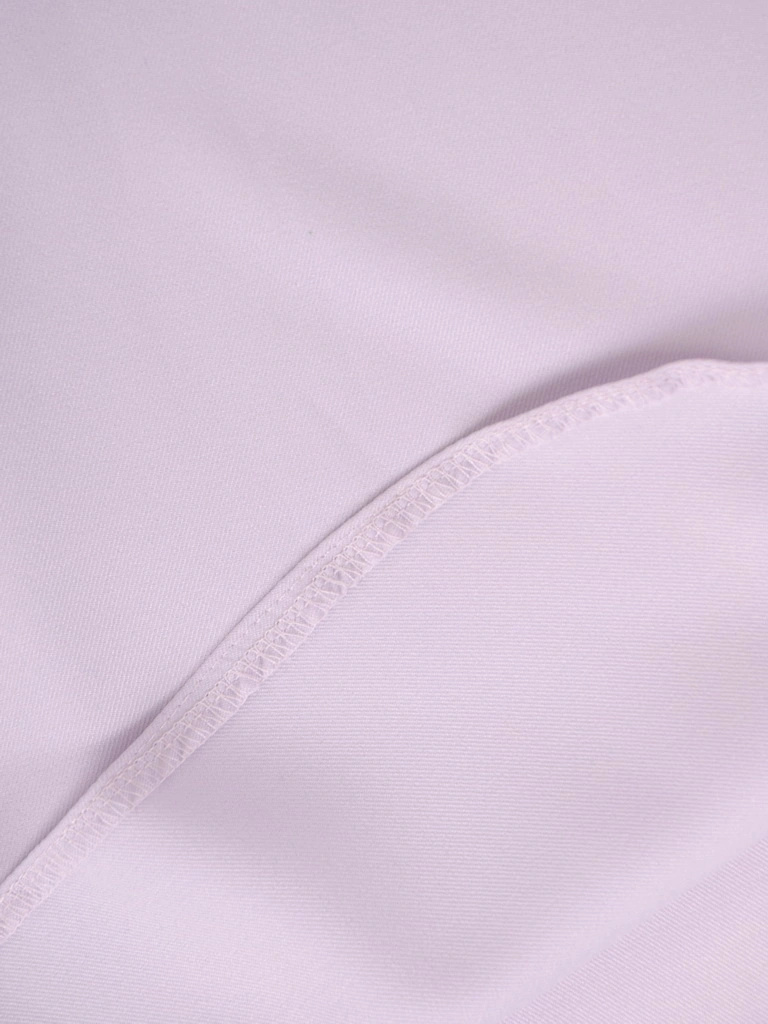 Elegancka bluzka wizytowa z wiskozy w kolorze liliowym – prosty krój z ozdobnymi guzikami 36698