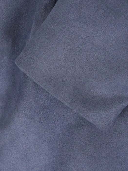Elegancki żakiet damski do sukienki o prostym kroju – modny fason na zamek w odcieniu jeans 42136
