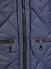 Granatowa kurtka z ozdobnym kapturem i przednimi kieszeniami 31096