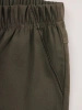 Klasyczne zielone spodnie 7/8 plus size z suwakami – dopasowany fason na lato z gumką 35153