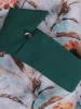 Elegancka sukienka o prostym kroju w liście – wysmuklający fason z kołnierzykiem 21923