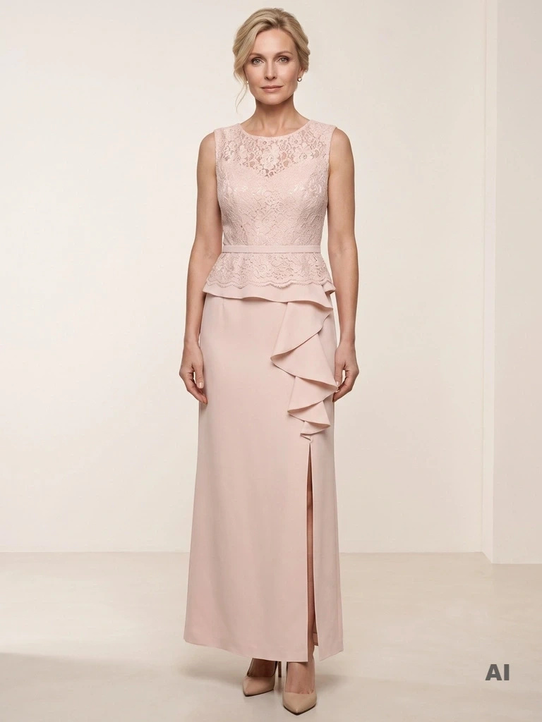 Rozkloszowana suknia wieczorowa maxi w odcieniu bladego różu – elegancki fason na bal i studniówkę 38726