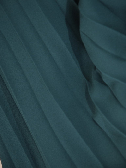 Rozkloszowana sukienka z szyfonu, kreacja z plisowaną spódnicą 30068