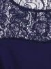 Granatowa sukienka wieczorowa na święta o prostym kroju – wysmuklający fason z eleganckim dekoltem łódka 11599