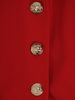 Asymetryczna sukienka z kopertową zakładką, kreacja z guzikami 21352