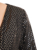 Czarno-srebrna sukienka damska, kreacja z połyskującego materiału 30894