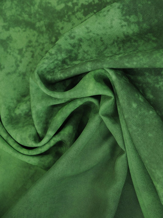 Zielona, szyfonowa sukienka z dzianinową halką 30098