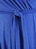Wieczorowa, kopertowa suknia maxi z połyskującego materiału 34537