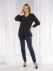 Granatowe spodnie damskie z prostymi nogawkami – uniwersalny element garderoby, idealny dla sylwetki plus size 37637