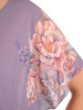 Wizytowa sukienka z łączonych tkanin w pastelowym wzorze 29750