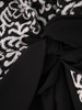 Czarna sukienka damska, elegancka kreacja z kopertowym dekoltem, plus size 37666