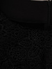 Sukienka wyjściowa, czarna kreacja z koronki i tkaniny 19966.