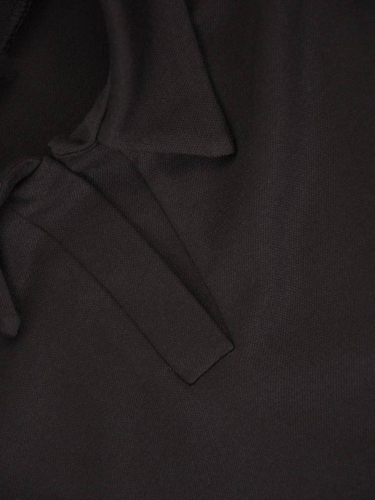 Elegancki czarny komplet damski ze spodniami – komfortowy prosty krój z wiskozy 42160